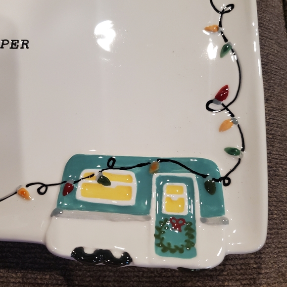 Happy Camper Holiday Serving Tray-NWT - Picture 2 of 5